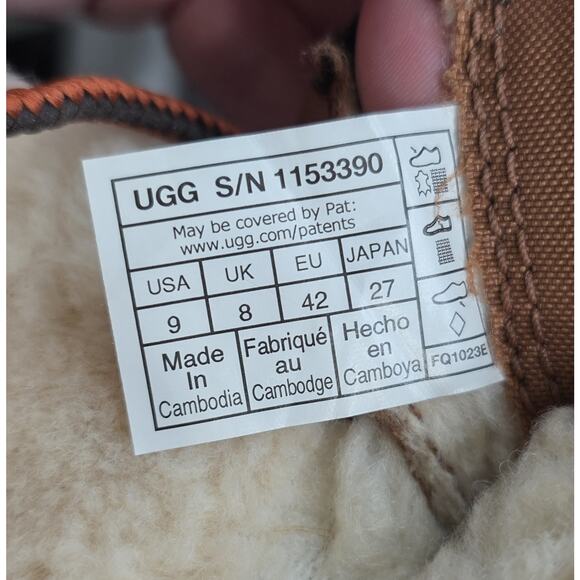 UGG Boots Butte Worchester Mens size 9 Winter Sherpa Cordura main image 7